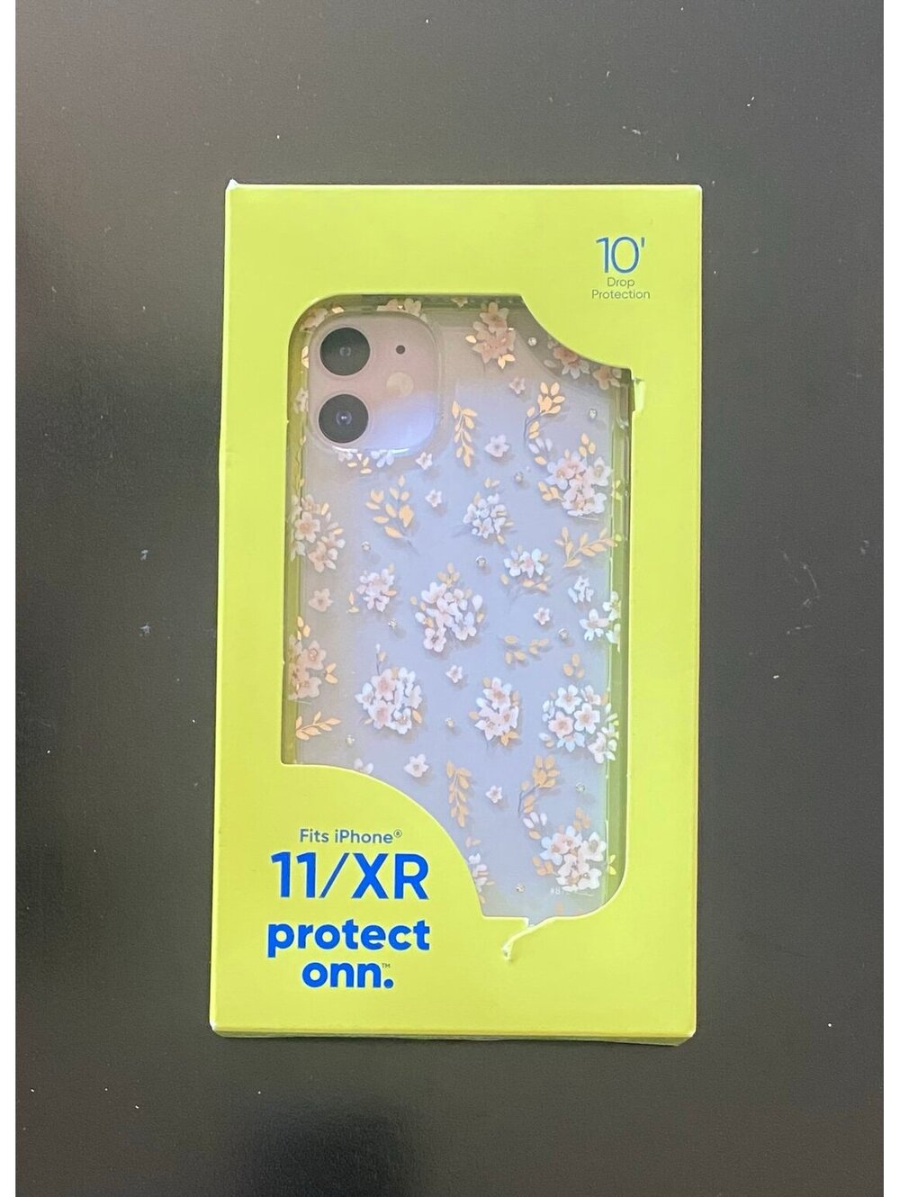 Onn Case for iPhone 11/11 XR Pink Floral with Gems